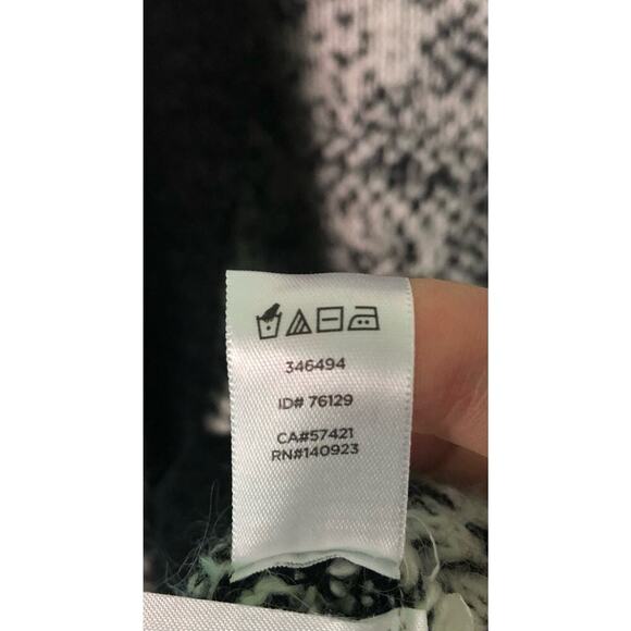 Lou & Grey Size XS Mohair Wool Blend Snowbound Soft Fuzzy Waterfall Cardigan - Picture 4 of 5